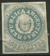 Argentina - 1862 Arms 15c   MH *    Sc 7  (Sold As A Forgery Or Reprint) - Nuovi