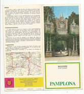 Dépliant Touristique, Espagne , Navarre , PAMPLONA , 6 Pages, 2 Scans , Frais Fr : 1.55 Euros - Tourism Brochures