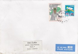 GOOD JAPAN Postal Cover To ESTONIA 2014 - Good Stamped: Insect - Cartas & Documentos