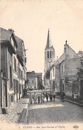 93-STAINS- RUE JEAN DURAND ET L'EGLISE - Stains