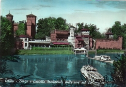 Torino - Borgo E Castello Medioevale Sulle Rive Del Po - Fiume Po