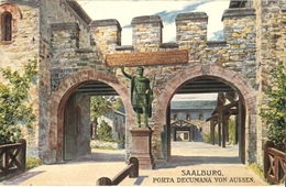 CPA POSTKARTE SAALBURG - 1913 - Porta Decumana Von Aussen (Wiedemann's Kunstlerkarte) - Saalburg