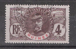 GUINEE FRANCAISE 1906 Type Faidherbe Yvert N° 35 , 4 C Brun / Azuré , Obl TB - Gebruikt