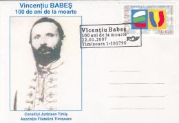 VINCENTIU BABES, ROMANIAN ACADEMY FOUNDER, SPECIAL COVER, 2007, ROMANIA - Cartas & Documentos