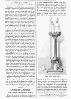 APPAREIL DE LABORATOIRE Pour L'EMPLOI DES LIQUEURS TITREES  1881 - Medical & Dental Equipment