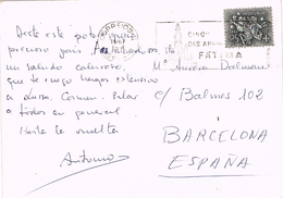 24605. Postal LISBOA (Portugal) 1967. Flamme, Slogan FATIMA - Briefe U. Dokumente