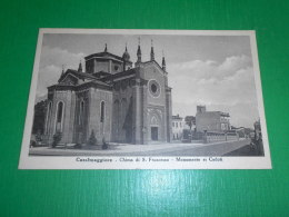 Cartolina Casalmaggiore - Chiesa Di S. Francesco - Monumento Ai Caduti 1930 Ca - Cremona