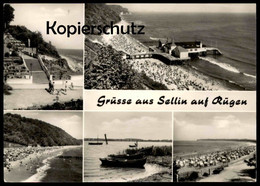 ÄLTERE POSTKARTE GRÜSSE AUS SELLIN AUF RÜGEN FISCHERBOOT FISCHERBOOTE STRAND Cpa Ak Ansichtskarte Postcard - Sellin