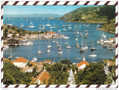 Y1625 ST BARTHELEMY LA RADE DE GUSTAVIA 2 SCANS - Saint Barthelemy