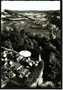 Langenburg Im Hohenloher Land  -  Schloßkaffee  -  Blick Ins Bächlinger Tal  -  Ansichtskarte Ca.1960    (7247) - Schwaebisch Hall