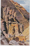 CPA AK FRIEDRICH PERLBERG, COLOSSES DE RAMSES, ABOU SIMBEL. Orientalisme. Illustrateur, Années 1900. Rommler Jonas. - Abu Simbel