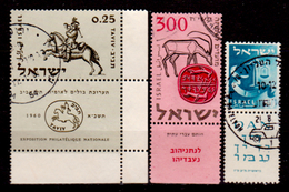 Israele-0043 - Valori Emessi Nel 1955-1960 (o) Used - Senza Difetti Occulti. - Gebruikt (met Tabs)