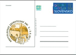 Slovakia - 2017 - Bratislava Collector Days 2017 - Postcard With Original Stamp And Hologram - Cartes Postales