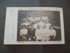 Carte Photo USA New York The Marquis Hôtel 1909 Mr L.Camborde Chef Garcin Photo - Cafes, Hotels & Restaurants