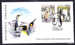 Chile 1996 Antarctica / Penguins 2 V FDC  (F6494) - Otros & Sin Clasificación