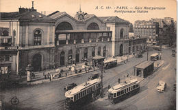 ¤¤  -  161   -  PARIS   -  Gare Montparnasse  -  Tramway  -  Chemin De Fer -  ¤¤ - Arrondissement: 15