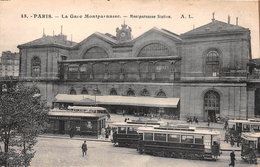 ¤¤  -  48   -  PARIS   -  Gare Montparnasse  -  Tramway  -  Chemin De Fer -  ¤¤ - Arrondissement: 15