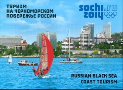 Russia 2011 Souvenir Pack Booklet 6 S/S Sochi 2014 XXII Winter Olympic Games Tourism Sports Sea Architectures Stamps MNH - Collezioni