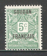 French Sudan 1921,5c,Postage Due,Sc J1,VF MNH** (P-5) - Neufs