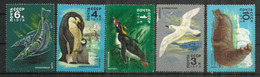 Faune De L'Antarctique.  5 Timbres Neufs ** - Fauna Antártica