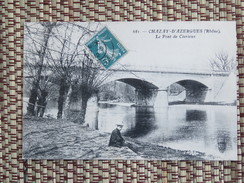 C.P.A. 69 CHAZAY D'AZERGUES (Rhône) : Le Pont De Civrieux, Animé, 1912 - Cours-la-Ville