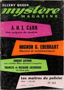 Mystère Magazine 162, Juillet 1961 (BE+) - Opta - Ellery Queen Magazine