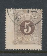 Sweden 1874, Facit # L3. Postage Due Stamps. Perforation 14. USED - Segnatasse