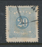 Sweden 1874, Facit # L6. Postage Due Stamps. Perforation 14. USED - Portomarken