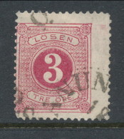Sweden 1877-1882, Facit # L12. Postage Due Stamps. Perforation 13. USED - Postage Due