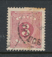 Sweden 1877-1882, Facit # L12. Postage Due Stamps. Perforation 13. USED - Segnatasse