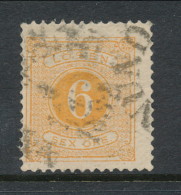 Sweden 1877-1882, Facit # L14. Postage Due Stamps. Perforation 13. USED - Portomarken