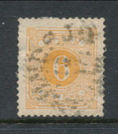 Sweden 1877-1882, Facit # L14. Postage Due Stamps. Perforation 13. USED - Postage Due