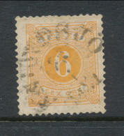 Sweden 1877-1882, Facit # L14. Postage Due Stamps. Perforation 13. USED - Segnatasse