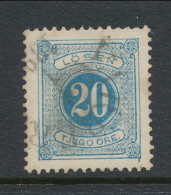 Sweden 1877-1882, Facit # L16. Postage Due Stamps. Perforation 13. USED - Postage Due