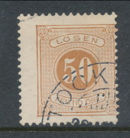 Sweden 1877-1882, Facit # L19. Postage Due Stamps. Perforation 13. USED - Segnatasse