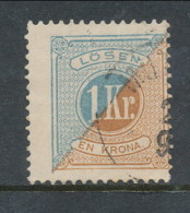 Sweden 1877-1882, Facit # L20. Postage Due Stamps. Perforation 13. USED - Segnatasse
