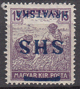 VP065 YUGOSLAVIA Inverted Overprint SHS HRVATSKA On MAGYAR KIR.POSTA Stamp MH* - Unused Stamps