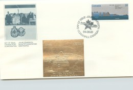 1984  St Lawrence Seaway 25th Ann, Sc 1015  With Gold Foil Add-on - 1981-1990