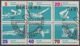 GERMANY DDR 907-912,used - Schwimmen