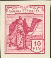 (*) NE1/10s 1931. Sahara. Serie Completa, Incluyendo El 5 Cts Verde Claro Y El 10 Cts Verde Gris. NO EMITIDA Y SIN DENTA - Spanish Sahara
