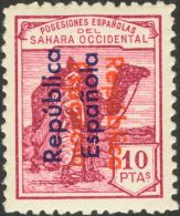 ** 36/47C 1934. Sahara. Serie Completa. MAGNIFICA Y RARISIMA SIN FIJASELLOS. Cert. CEM. (Edifil 2013: 1215€) - Sahara Espagnol