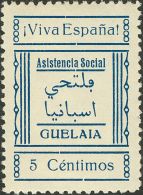 **/*  (1937ca). Marruecos. Locales. 10 Cts Azul ZAIO, 5 Cts Rojo Y 10 Cts Azul VILLA NADOR, 5 Cts Azul Y 10 Cts Casta&nt - Maroc Espagnol