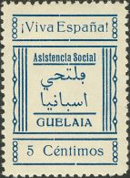 **/*  (1937ca). Marruecos. Locales. 10 Cts Azul ZAIO, 5 Cts Rojo Y 10 Cts Azul VILLA NADOR, 5 Cts Azul Y 10 Cts Casta&nt - Spanisch-Marokko