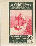 ** 312/19s 1949. Marruecos. Serie Completa, A Falta De Los Valores De 1 Pts, 1´50 Pts, 5 Pts, 10 Pts Y URGENTE, Bo - Spanish Morocco