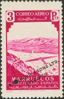 * 186/95M 1938. Marruecos. Serie Completa. Sobrecarga WATERLOW AND SONS LTD / SPECIMEN Y TALADRO. MAGNIFICA Y RARA. (Edi - Maroc Espagnol