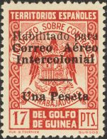 * 259A/L, 259 Lhza 1939. Guinea. Serie Completa, Incluyendo El Sello Con La Variedad "con Barra De 6´5 Mm". MAGNIF - Spanish Guinea