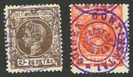 * 42A/N 1905. Guinea. Serie Completa, A Falta De Los Tres Valores Clave. Sobrecarga GUINEA CONTINENTAL / ASSOBLA, En Vio - Guinea Espagnole