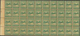 ** 1(40) 1898. Cuba. Correo Insurrecto. 10 Cts Verde, Bloque De Cuarenta. MAGNIFICO Y RARISIMO, SE TRATA DEL SEGUNDO MAY - Cuba (1874-1898)