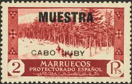 **/* 67/84M 1935. Cabo Juby. Serie Completa, A Falta Del 10 Cts Y 20 Cts. MUESTRA. MAGNIFICA Y RARA. - Cape Juby