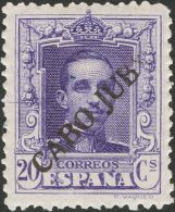 ** 25hp 1925. Cabo Juby. 20 Cts Violeta. Variedad CABO JUBY SIN "Y". MAGNIFICO Y RARO. (Edifil 2012: 175€) - Kaap Juby